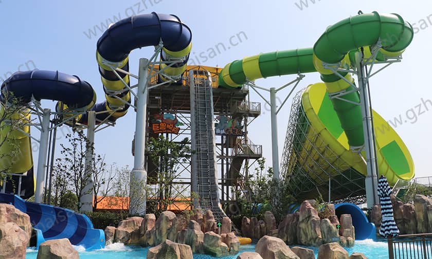 苏州湾梦幻水世界大喇叭滑道 苏州湾梦幻水世界大喇叭滑道