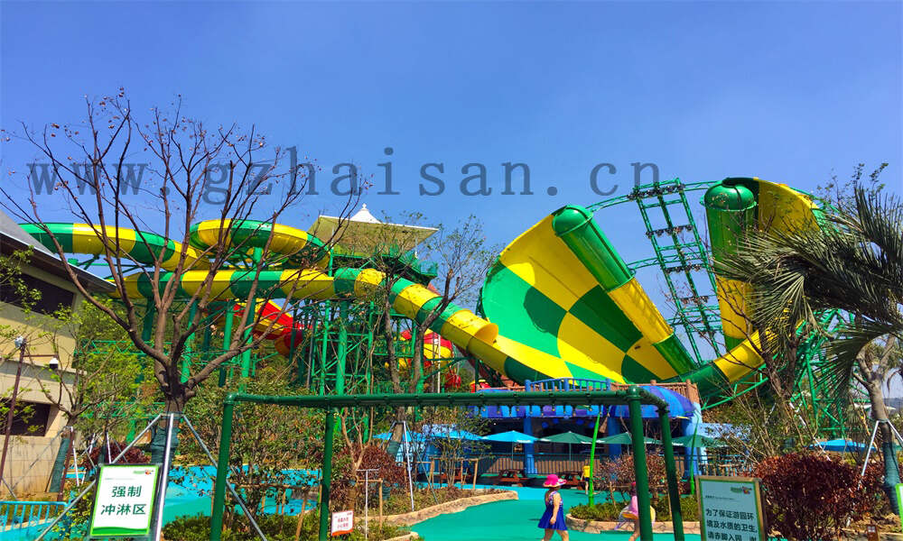 水上乐园滑梯之彩虹竞赛滑梯